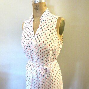 New! Retro Anchor Print Dress